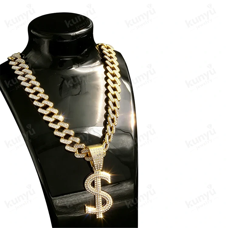 Hip Hop Náhrdelník znak dolaru